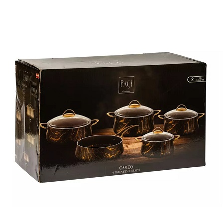 سرویس قابلمه 9 پارچه گرانیتی پاچی MTL-200869 سرویس قابلمه 9 پارچه گرانیتی پاچی MTL-200869
