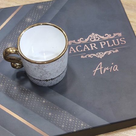 ست فنجان قهوه خوری 6 نفری ترکیه مدل آجار sct-ACAR