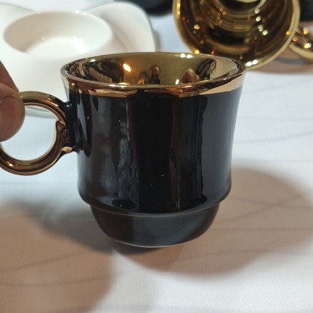 سرویس قهوه خوری 12 پارچه پاچی رنگ سیاه مدل Semazen
