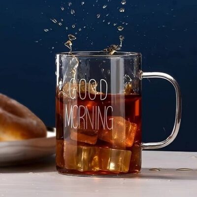 فنجان پیرکس چای و نسکافه Good.morning