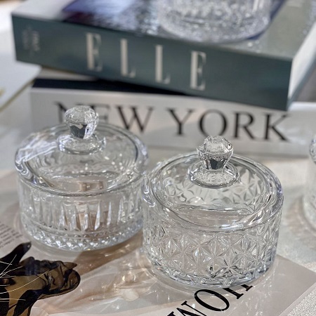 قندان و نقل خوری بلور وارداتی طرح تایملس و الیسا قندان و نقل خوری بلور وارداتی طرح تایملس و الیسا