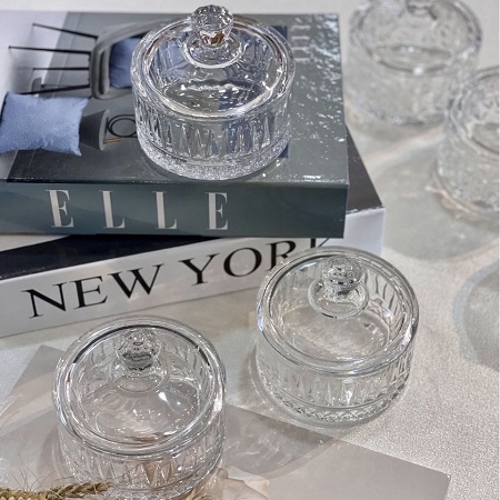 قندان و نقل خوری بلور وارداتی طرح تایملس و الیسا قندان و نقل خوری بلور وارداتی طرح تایملس و الیسا