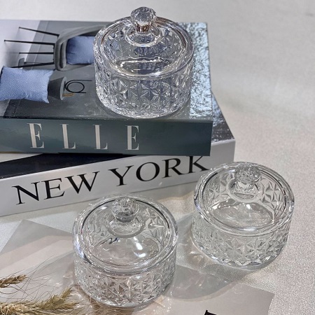 قندان و نقل خوری بلور وارداتی طرح تایملس و الیسا قندان و نقل خوری بلور وارداتی طرح تایملس و الیسا