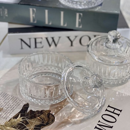 قندان و نقل خوری بلور وارداتی طرح تایملس و الیسا قندان و نقل خوری بلور وارداتی طرح تایملس و الیسا