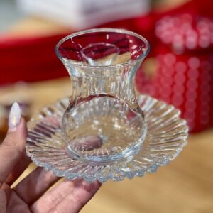 استکان و نعلبکی کمرباریک پاشاباغچه آرورا Aurora-95961