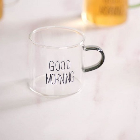 فنجان پیرکس دسته رنگی GOOD MORNING kit-806 (1) فنجان پیرکس دسته رنگی GOOD MORNING kit-806