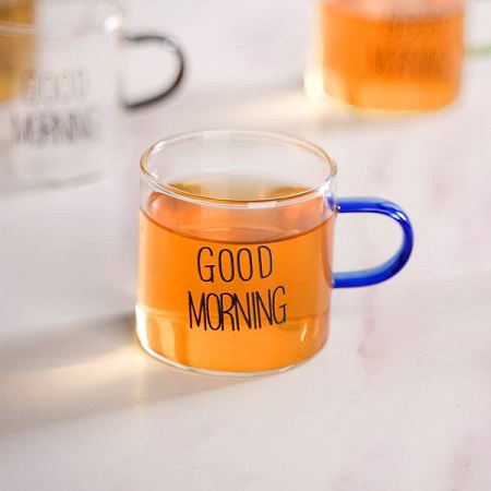 فنجان پیرکس دسته رنگی GOOD MORNING kit-806 (3) فنجان پیرکس دسته رنگی GOOD MORNING kit-806