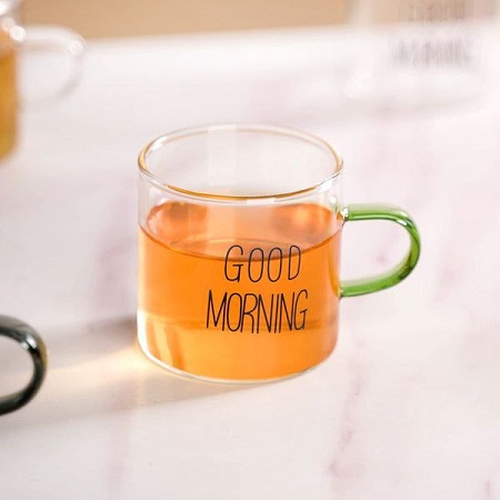 فنجان پیرکس دسته رنگی GOOD MORNING kit-806 (9) فنجان پیرکس دسته رنگی GOOD MORNING kit-806