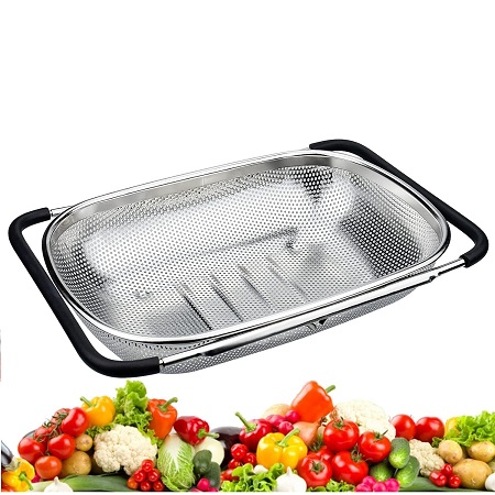 سبد سینک ظرفشویی استیل دسته کشویی مرغوب وارداتی kit-1136 سبد سینک ظرفشویی استیل دسته کشویی مرغوب وارداتی kit-1136