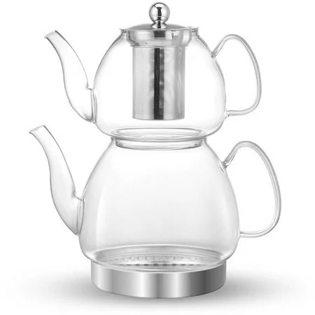 کتری قوری پیرکس آروو ترکیه Arow Nora-4323 کتری قوری پیرکس آروو ترکیه Arow Nora-4323