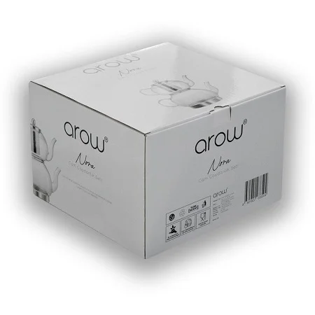 کتری قوری پیرکس آروو ترکیه Arow Nora-4322 (1) کتری قوری پیرکس آروو ترکیه Arow Nora-4322