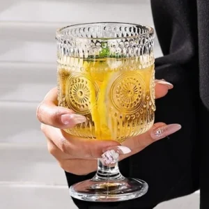 دسر خوری بلور پایه کوتاه با طرح زارا وارداتی ارس لند kit-1161