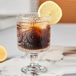 دسر خوری بلور پایه کوتاه با طرح زارا وارداتی ارس لند kit-1161