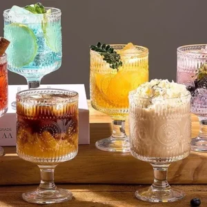 دسر خوری بلور پایه کوتاه با طرح زارا وارداتی ارس لند kit-1161