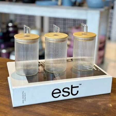 شکر پاش پیرکس درب بامبو وارداتی ارس لند شکر پاش پیرکس درب بامبو وارداتی ارس لند