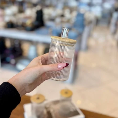 شکر پاش پیرکس درب بامبو وارداتی ارس لند شکر پاش پیرکس درب بامبو وارداتی ارس لند