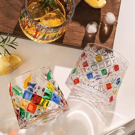 لیوان کریستالین چرخشی با زیره چوبی Kit-2058 (1) لیوان کریستالین چرخشی با زیره چوبی Kit-2058