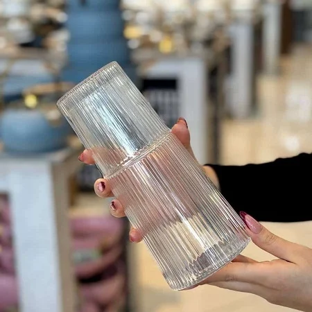 پارچ شب بلور 2 پارچه 800cc GLASS WARE پارچ شب بلور 2 پارچه 800cc GLASS WARE