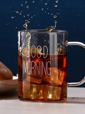 فنجان پیرکس چای و نسکافه Good.morning